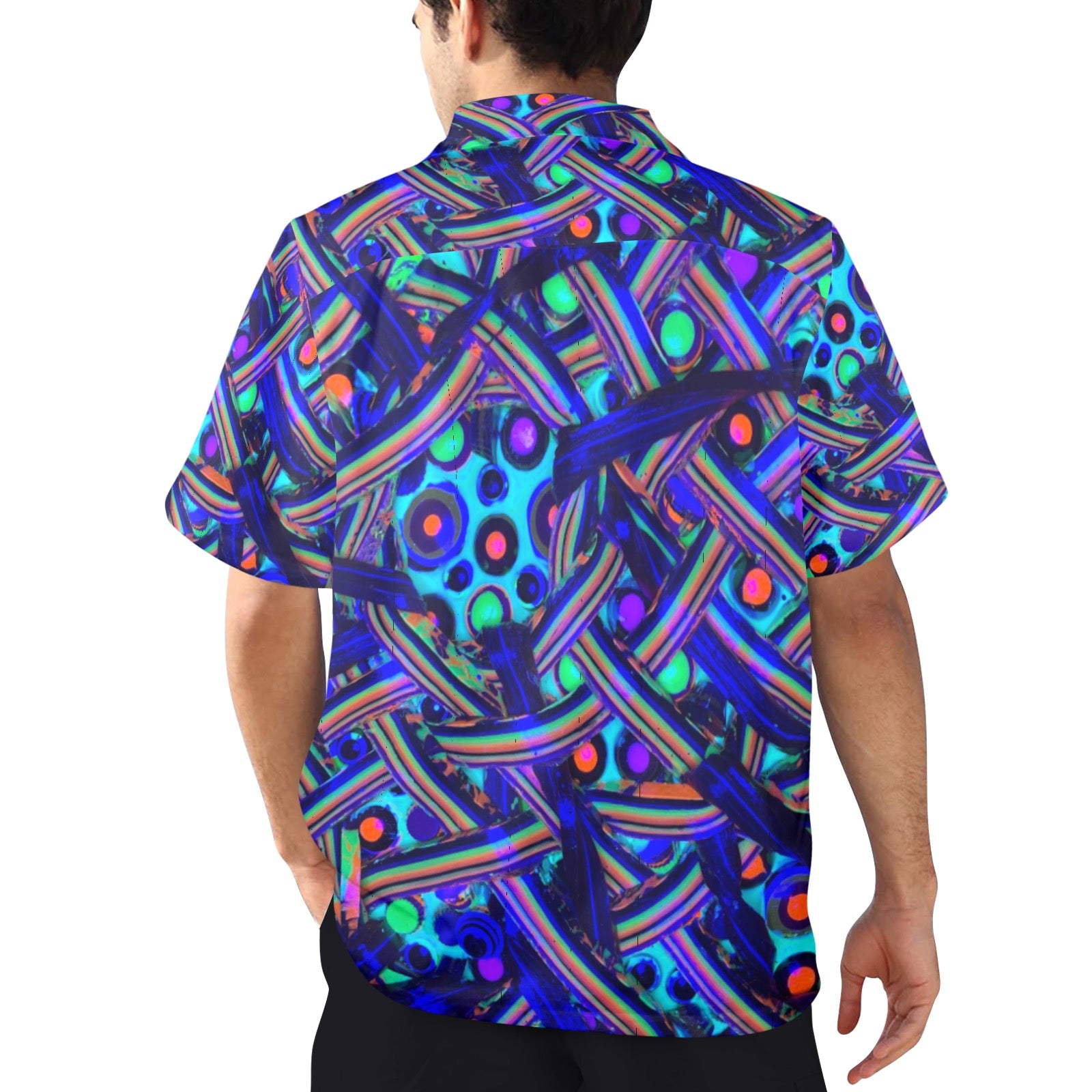Men's All Over Print Hawaiian Shirt Made In USA Ships to USA Only