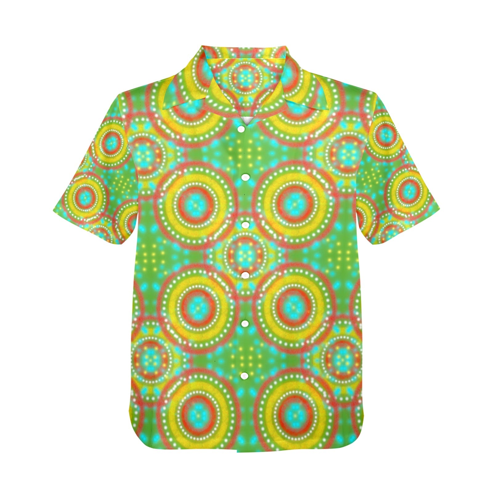 Men's All Over Print Hawaiian Shirt Made In USA Ships to USA Only