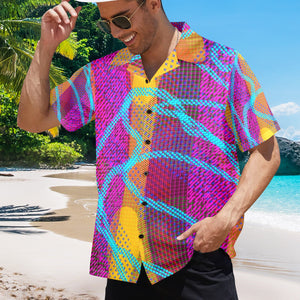 Men's All Over Print Hawaiian Shirt Made In USA Ships to USA Only