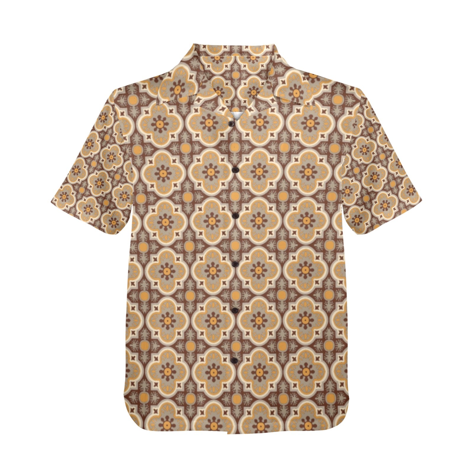 Men's All Over Print Hawaiian Shirt Made In USA Ships to USA Only