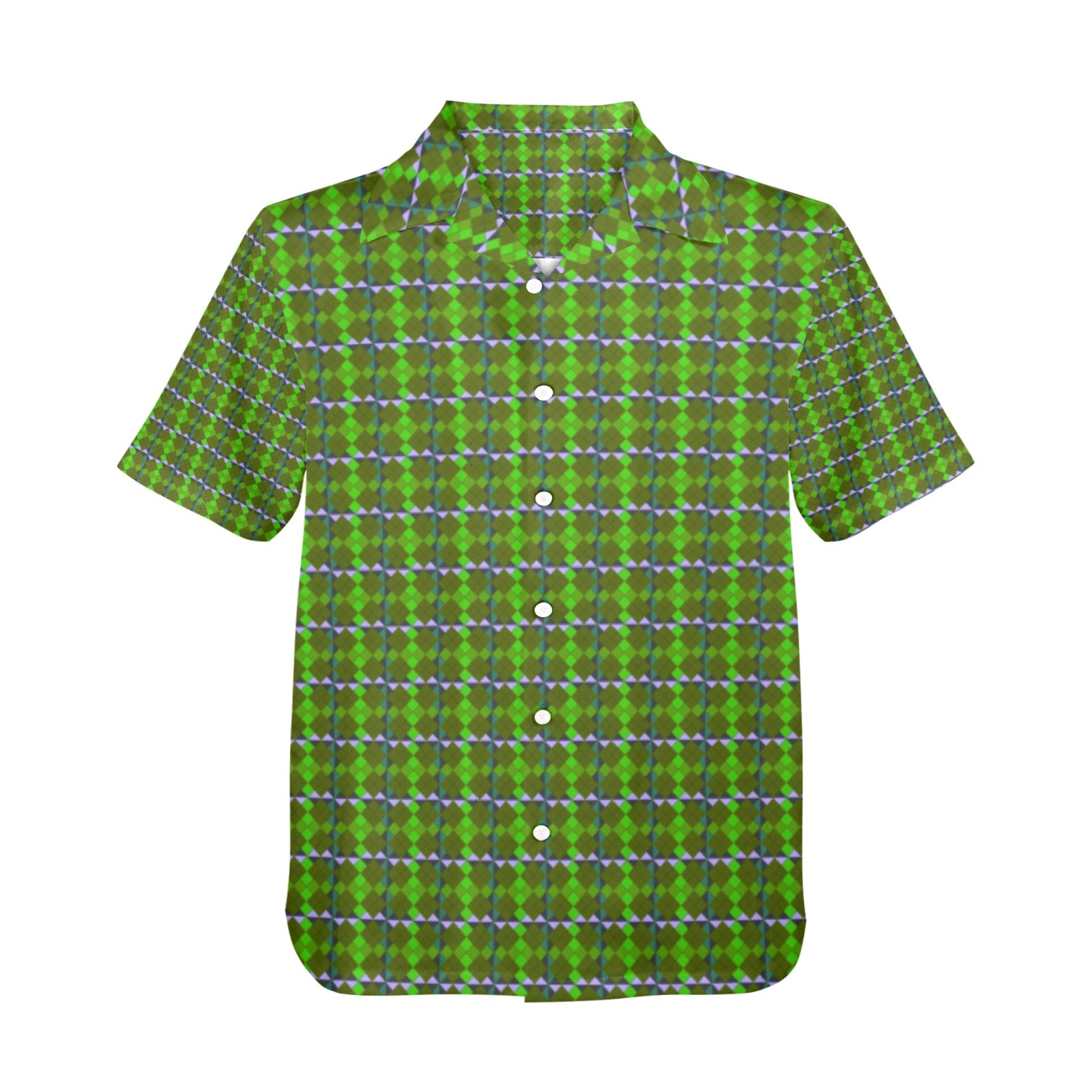 Men's All Over Print Hawaiian Shirt Made In USA Ships to USA Only