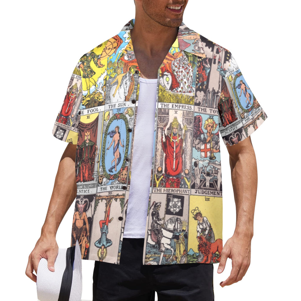 Men's All Over Print Hawaiian Shirt Made In USA Ships to USA Only