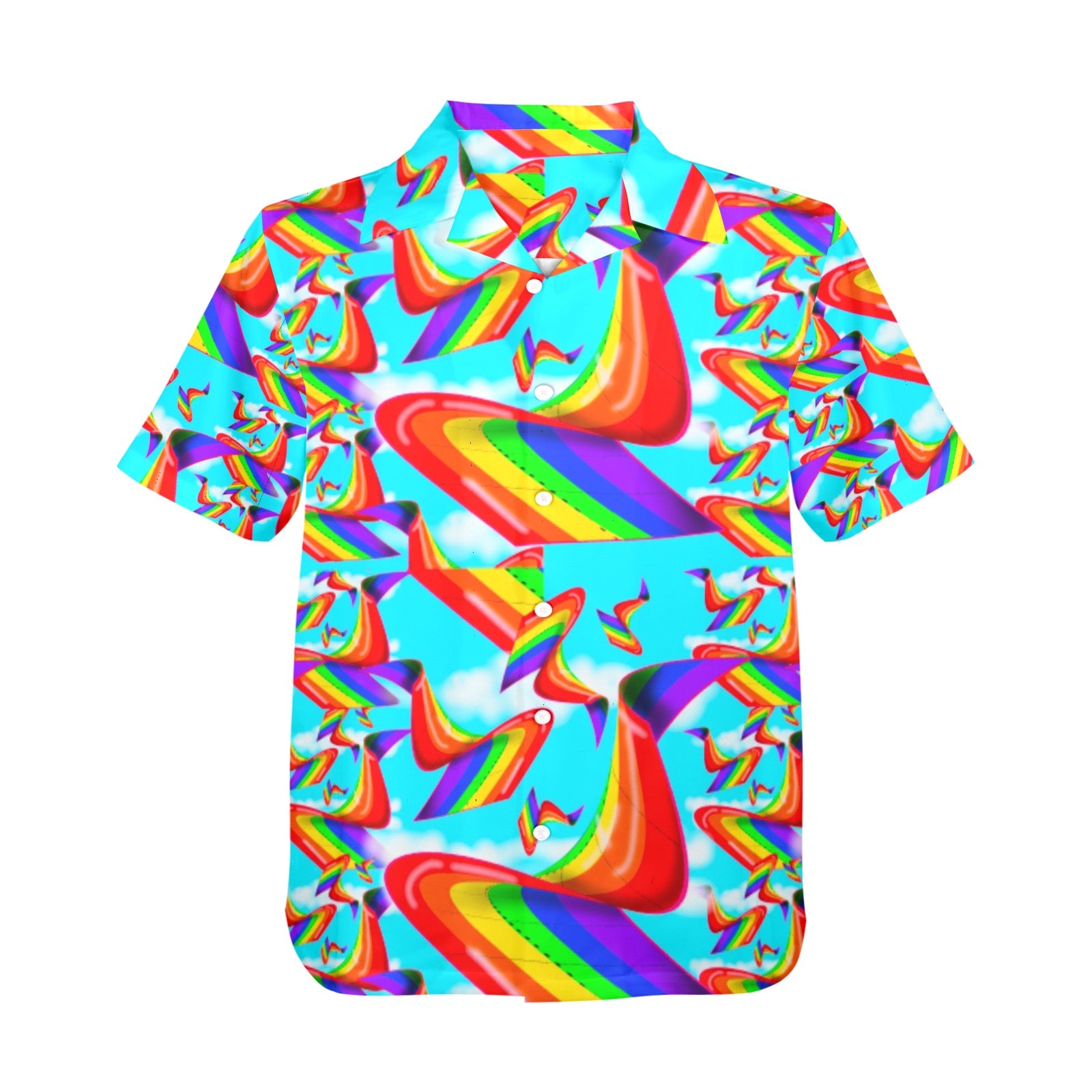 Men's All Over Print Hawaiian Shirt Made In USA Ships to USA Only