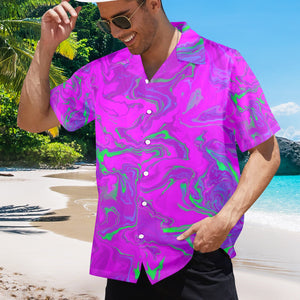 Men's All Over Print Hawaiian Shirt Made In USA Ships to USA Only