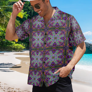 Men's All Over Print Hawaiian Shirt Made In USA Ships to USA Only