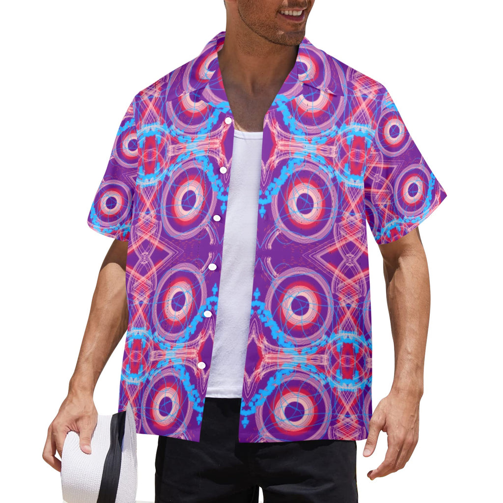 Men's All Over Print Hawaiian Shirt Made In USA Ships to USA Only