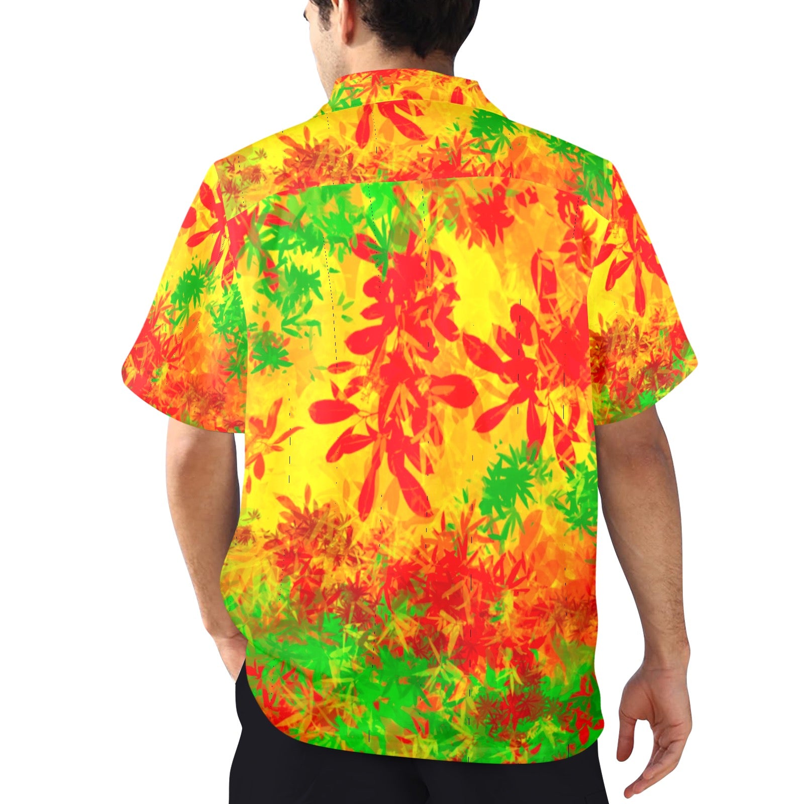 Men's All Over Print Hawaiian Shirt Made In USA Ships to USA Only