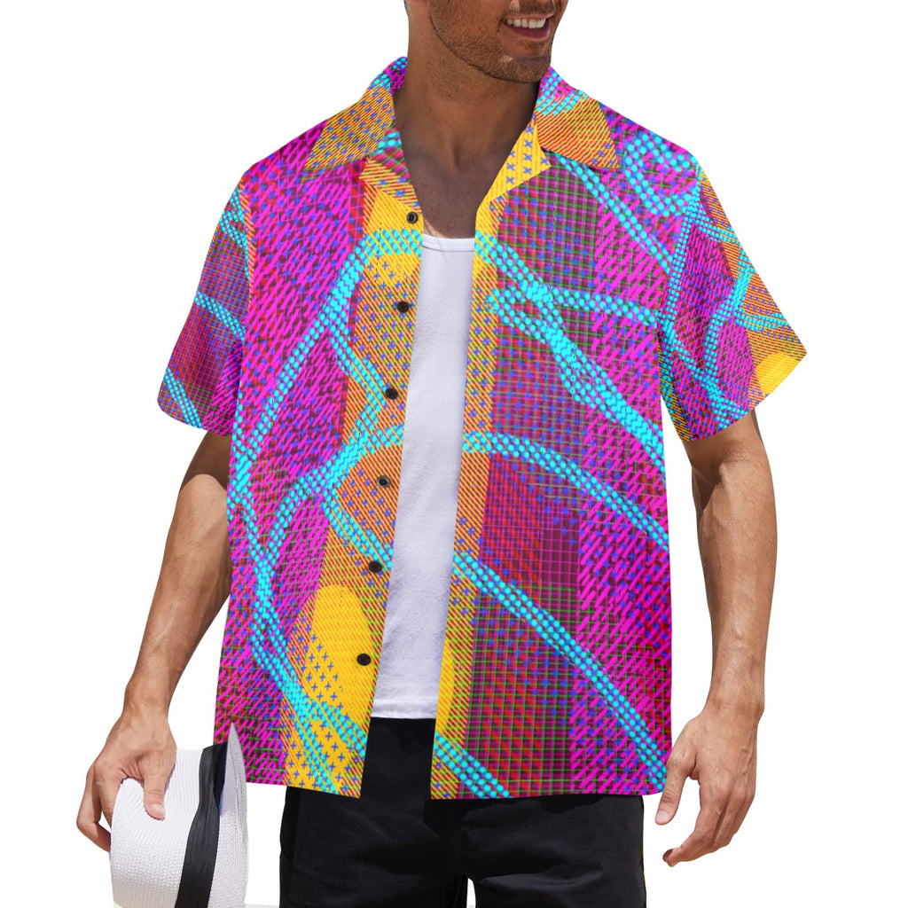 Men's All Over Print Hawaiian Shirt Made In USA Ships to USA Only