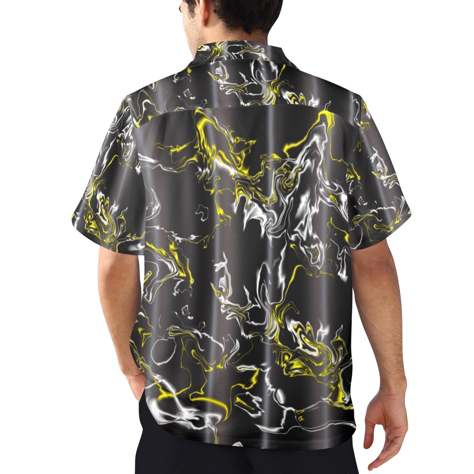 Men's All Over Print Hawaiian Shirt Made In USA Ships to USA Only