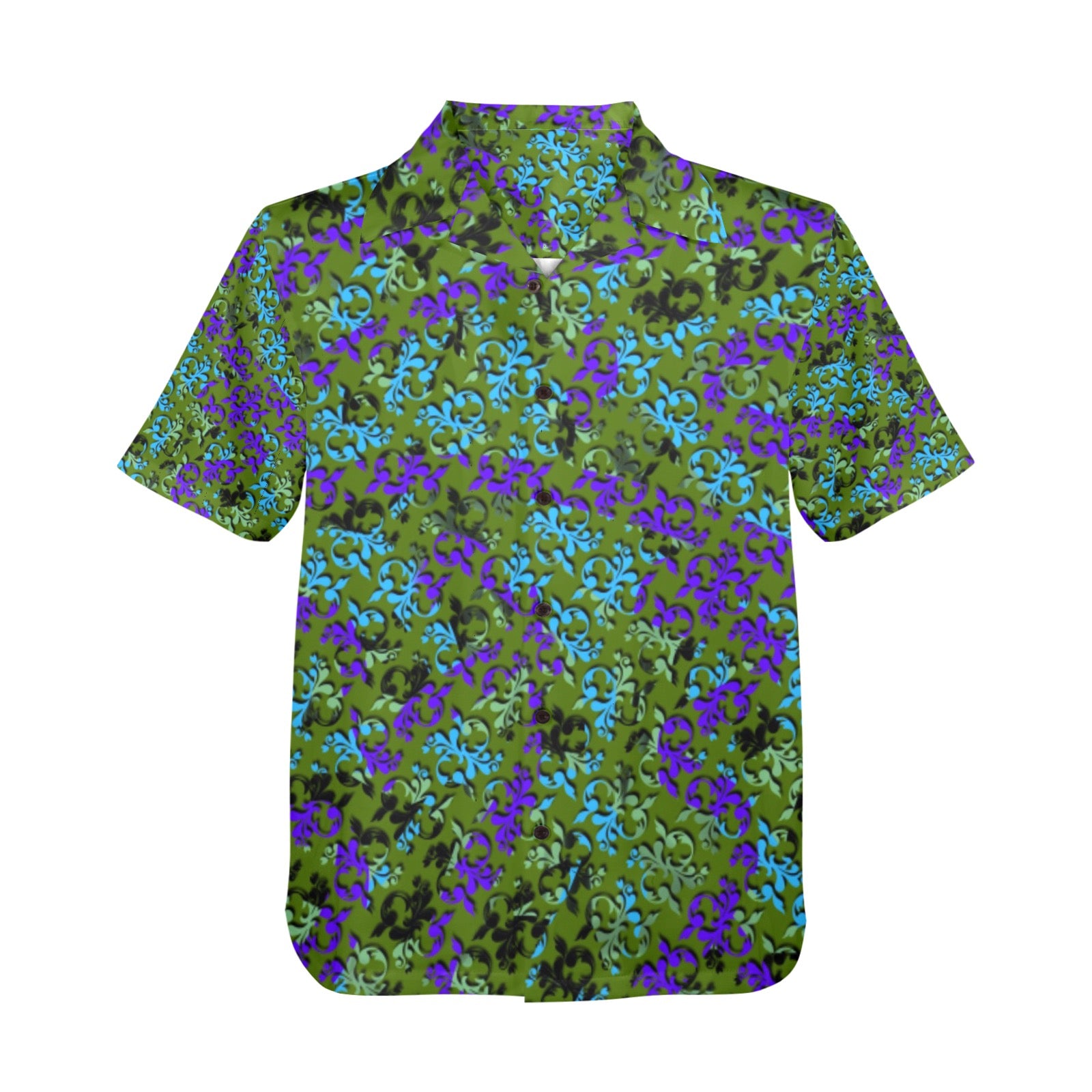 Men's All Over Print Hawaiian Shirt Made In USA Ships to USA Only
