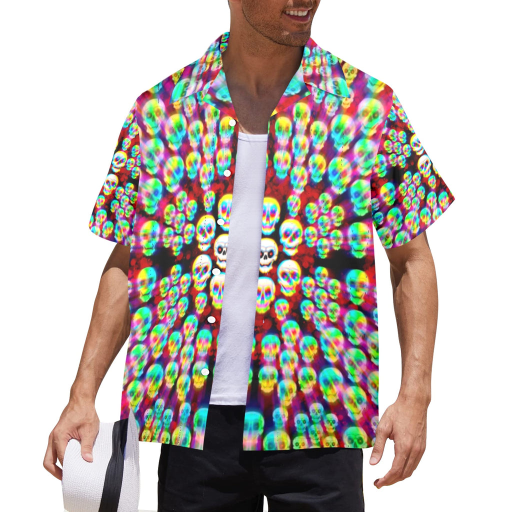 Men's All Over Print Hawaiian Shirt Made In USA Ships to USA Only